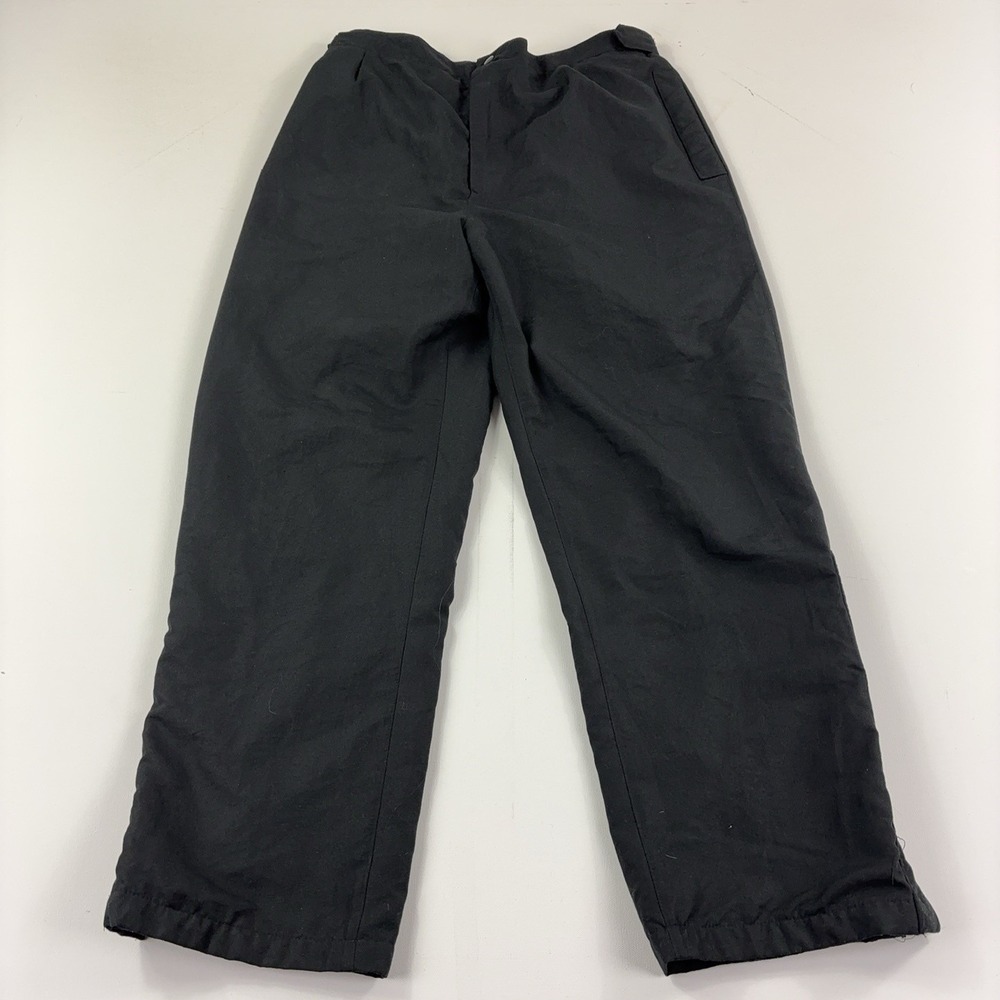 Etonic Rain Pants Mens XL Black GORE-TEX Golfwear Elastic Waist Zip Leg Lined